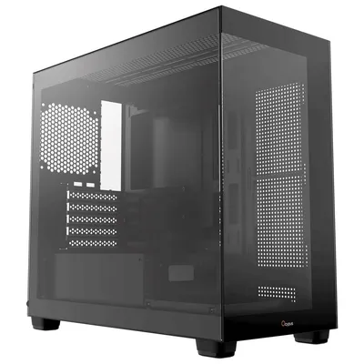 Корпус Ocypus Gamma-C52-BKD000XX-GL, Mini-Tower, Micro-ATX, закалённое стекло, без БП