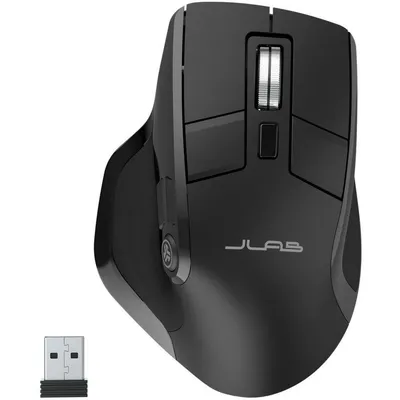 Мышь JLab IEUMEPICMOUSERBLK124, беспроводная, USB/Bluetooth, чёрный