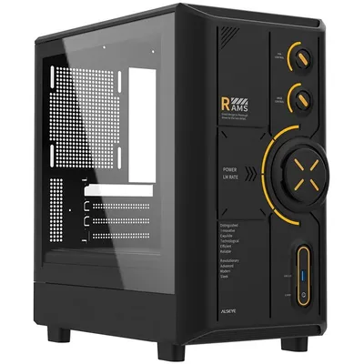Корпус Alseye AS.07.0213, Mini-Tower, mATX, черный