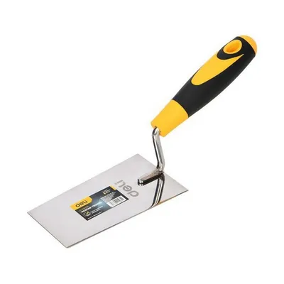 Кельма Deli DL509328, нержавеющая сталь, трапеция, 65×80×140 мм