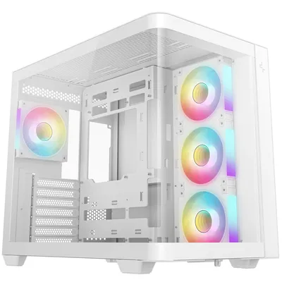 Корпус Deepcool CG530U 4F WH, ATX/Micro ATX/Mini-ITX, 4×120 мм ARGB