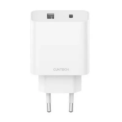 Зарядное устройство CUKTECH CUK00A19EUWH, 30W, Type-A+Type-C