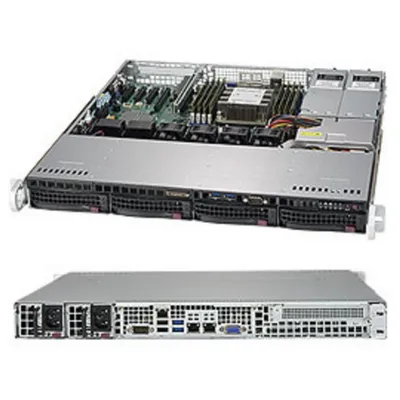 Серверная платформа SuperMicro SYS-5019P-MTR, 1U, 1xLGA3647, 8xDDR4, 2x10GbE, 2x400W