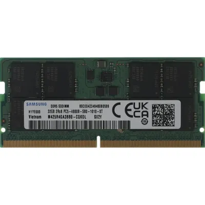 Модуль памяти Samsung M425R4GA3BB0-CQK, DDR5 SO-DIMM 32 ГБ, 4800 МГц, CL40