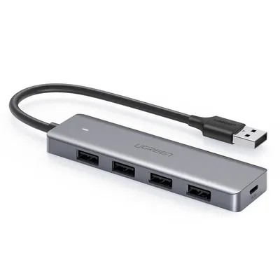 USB-хаб Ugreen 50985, 4×USB 3.0, питание USB-C