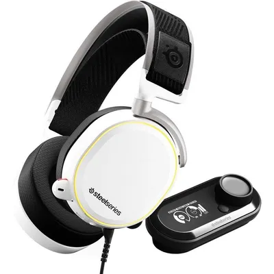 Наушники с микрофоном Steelseries Arctis Pro + GameDAC белый 3м мониторы оголовье (61454)