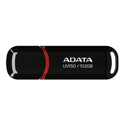 USB-флешка A-DATA UV150 AUV150-512G-RBK, 512 ГБ, USB 3.2 Gen 1, тип-A, до 100 МБ/с