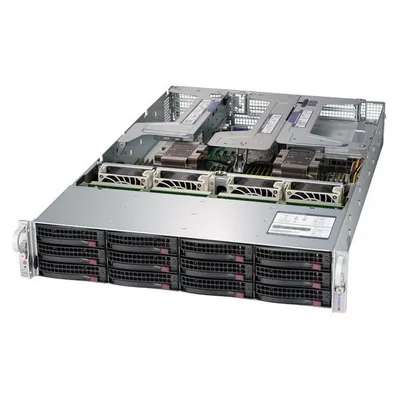 Серверная платформа Supermicro SYS-6029U-E1CR4, 2U, 12×3.5", X11DPU