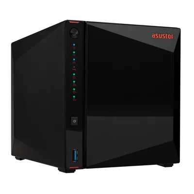 СХД ASUSTOR AS5404T, 4 отсека, 4×M.2, 2×2.5GbE, 4 ГБ DDR4, HDMI