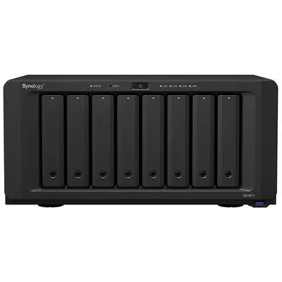 СХД Synology DS1821+, 8×SATA, AMD Ryzen V1500B, 4ГБ RAM, 4×GbE
