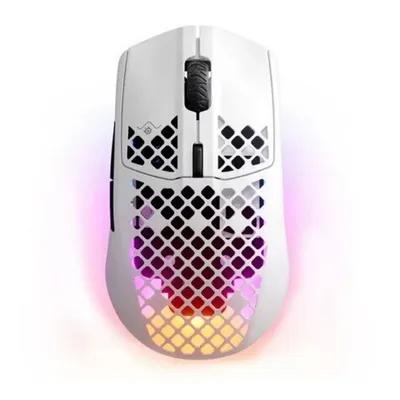 Мышь SteelSeries Aerox 3 Wireless (2022) Snow, 18000 CPI, 2.4 ГГц/Bluetooth 5.0, 68 г