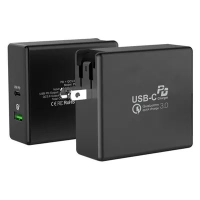 Зарядное устройство ACD ACD-P602W-V1B, сетевое, 60 Вт, USB+USB-C, PD+QC