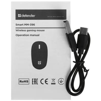 Мышь беспроводная Defender 52396, Smart MM-396, 1600 dpi, радиоканал, Bluetooth