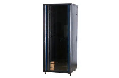Шкаф серверный Wize Pro W32U100R, 19", 32U, 600×1000 мм, стеклянная дверь, 800 кг