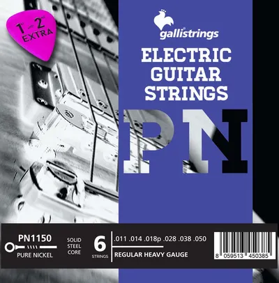 Комплект струн GALLI STRINGS PN1150 для 6-струнной электрогитары, 11-50