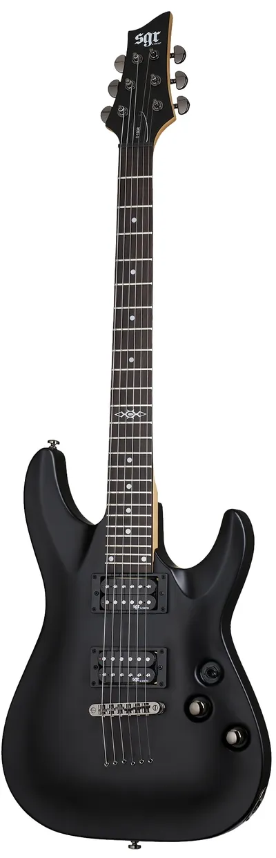 Электрогитара SCHECTER [C-1 SGR BY SCHECTER MSBK] электрогитара 6-струнная, с чехлом, корпус: липа, гриф: клен, накладка: палисандр, 24 лада, цвет Midnight Satin Black (MSBK)