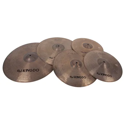 Комплект тарелок KINGDO COLLECTION EXTREME SET 14"+16"+18"+20", Hi-Hat 14", Crash 16"/18", Ride 20", сплав B20