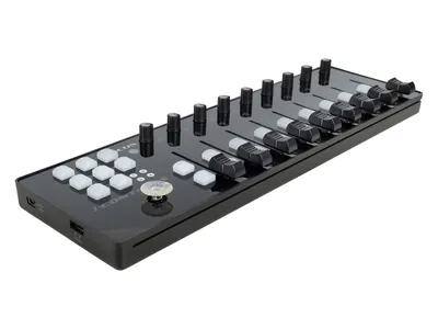 MIDI-контроллер Icon iControls, 9 фейдеров, 9 энкодеров, 18 кнопок, USB Mini-B