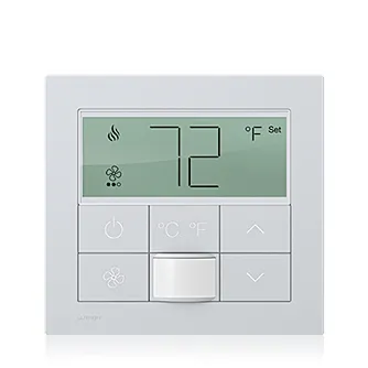 Термостат Lutron MWP-T-OHW-CWH-A, белое стекло