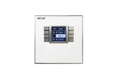 Настенная панель ECLER CWPNET8K, LCD-экран, 8 клавиш, Ethernet, PoE