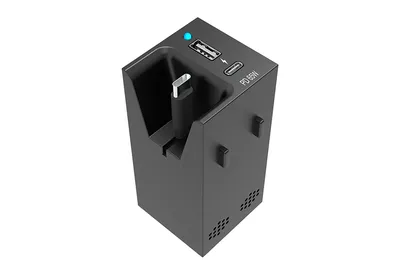 Модуль-зарядное Wize Pro WRTS-M-F-CRG, USB-C 65Вт, ретрактор, серия M