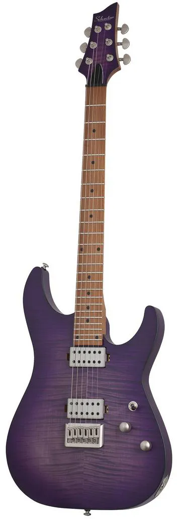 Электрогитара SCHECTER C-1 STANDARD PLUS TPB, 6 струн, 24 лада, Trans Purple Burst