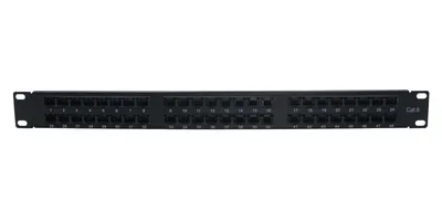 Патч-панель Wize Pro W1U48CAT6, 48 портов, 1U, CAT6, UTP, 19"