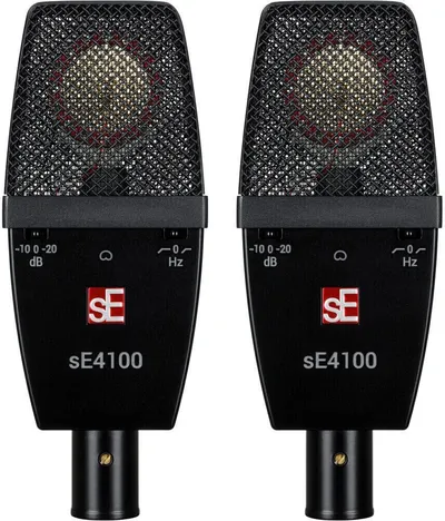 Микрофон sE Electronics SE 4100 Pair, конденсаторный, 1", 20 Гц–20 кГц, кардиоида