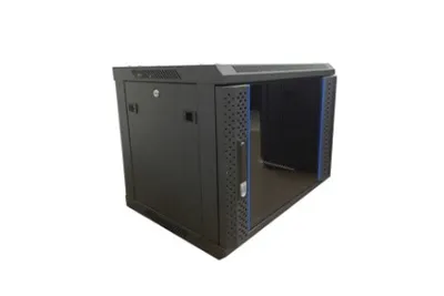 Шкаф настенный Wize Pro W6U45R, 19", 6U, 600×450 мм, стеклянная дверь