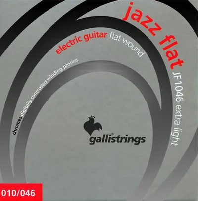Комплект струн GALLI STRINGS JF1046, электрогитара, плоская обмотка, 10-46