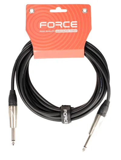 Кабель инструментальный FORCE FGC-09/4.5, 1/4" TS Jack — 1/4" TS Jack, 4,5 м