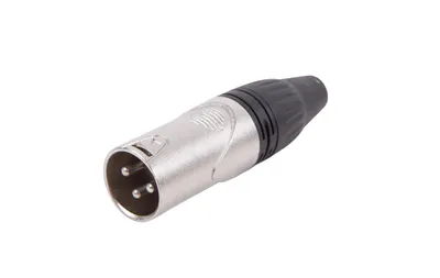 Разъем аудио FORCE CFA-023, XLR (M), 3 контакта, медь с серебряным покрытием