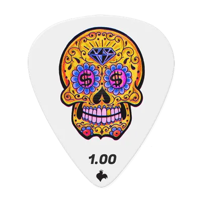 Медиатор GALLI STRINGS [G37S.10] Sugar Skull G37S 100, толщина 1 мм