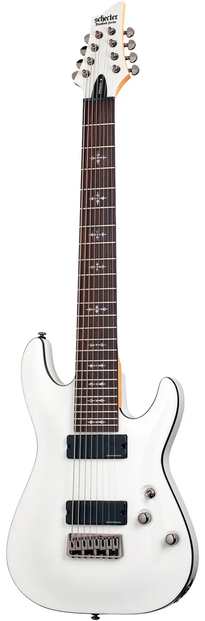 Электрогитара SCHECTER [DEMON-8 VWHT] электрогитара 8-струнная, корпус: липа, гриф: клен, накладка: венге, 24 лада, цвет: Vintage White (VWHT)