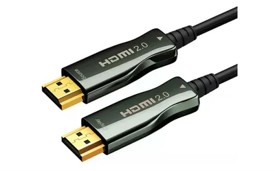 Кабель HDMI Wize AOC-HM-HM-50M, оптический, 50 м, 4K/60 Гц 4:4:4, HDMI 2.0