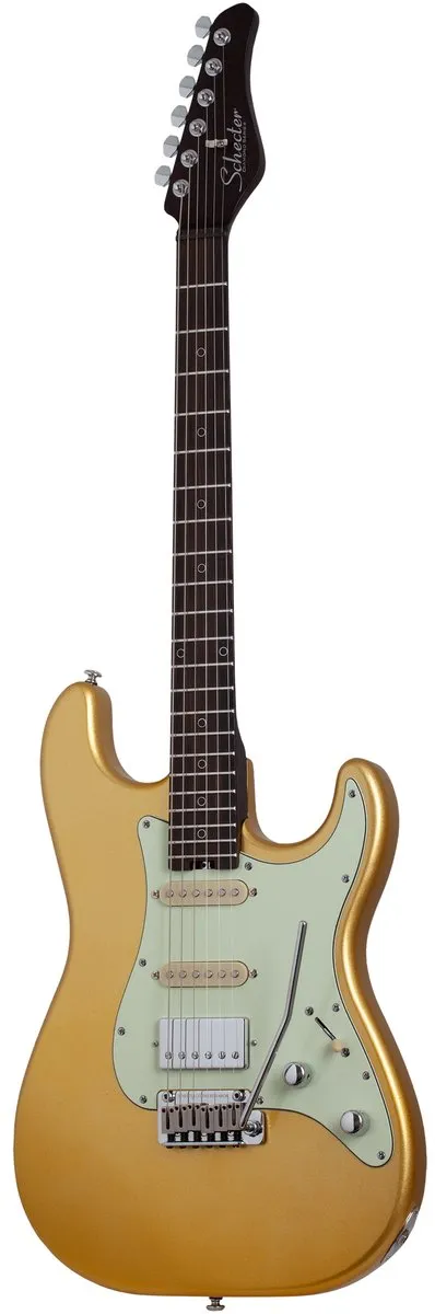 Электрогитара SCHECTER [NICK JOHNSTON TRAD 10TH ANNIVERSARY-HSS A. SAFFRON] электрогитара 6-струнная, корпус: ольха, гриф: венге, накладка: черное дерево, 22 лада, цвет: Atomic Saffron
