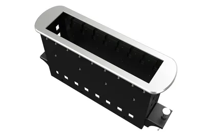 Корпус напольного лючка Wize Pro WRTS-M-8BOX-S, серия M, до 8 модулей, серебристый
