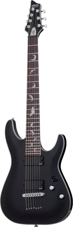 Электрогитара SCHECTER Damien Platinum-7 SBK, 7 струн, 24 лада, Satin Black