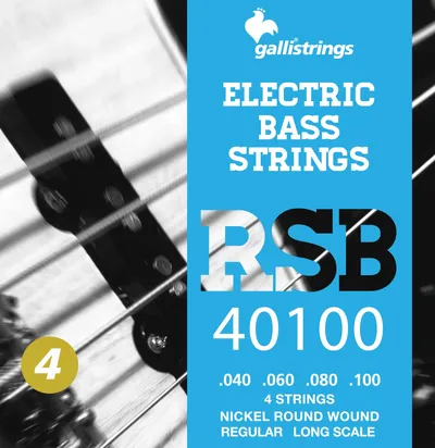 Комплект струн GALLI STRINGS RSB40100, бас-гитара, 40-100