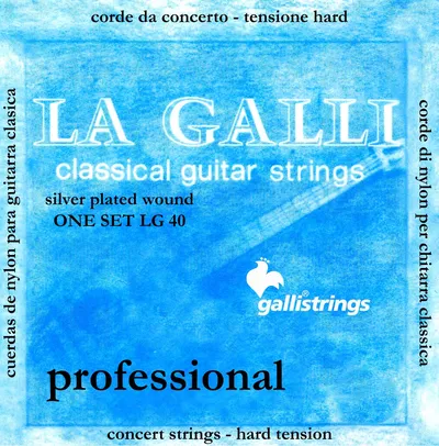Комплект струн GALLI STRINGS LG40, для классической гитары