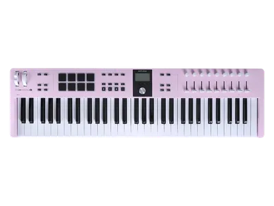 MIDI-клавиатура Arturia 231535, KeyLab Essential 61 mk3, 61 клавиша, LCD, 9 энкодеров, 8 пэдов