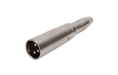 Переходник аудио FORCE CFA-011, XLR (M) 3-pin на 1/4" TRS Jack (F), медь, никель