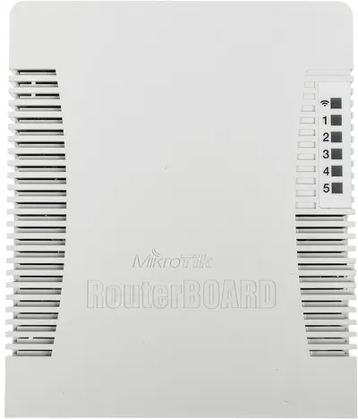 Маршрутизатор MikroTik RouterBOARD RB951Ui-2HnD, 5×100 Мбит/с, Wi-Fi 2.4 ГГц, PoE