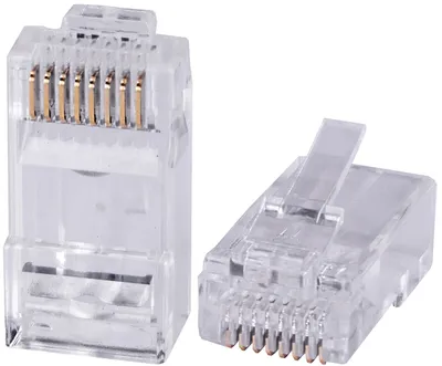 Коннектор RJ-45 быстрой установки Cabeus 8P8C-C6-FC Коннектор RJ-45 быстрой установки под витую пару, категория 6 , универсальный (для одножильного и многожильного кабеля с толщиной изоляции до 1,05)