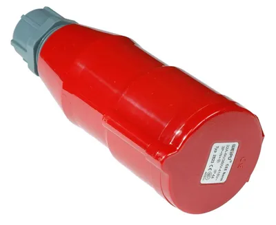 Розетка LANMASTER LAN-IEC-309-32A3P/F, IEC 60309, 3 фазы, 32 А, 380 В, IP44