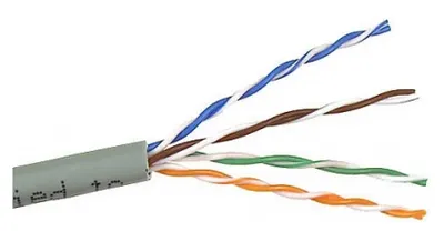Кабель витая пара Lanmaster TWT-5EUTP/100-GY, Cat.5e U/UTP, 100м, серый