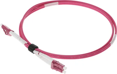 Патч-корд оптический LANMASTER LAN-2LC-2LC/OM4H-1.0, LC-LC, OM4, 1 м