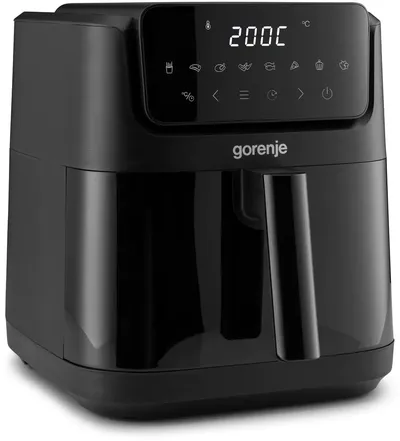Аэрогриль Gorenje AF1800DHB, 6.3 л, 1800 Вт, сенсорное управление, чёрный