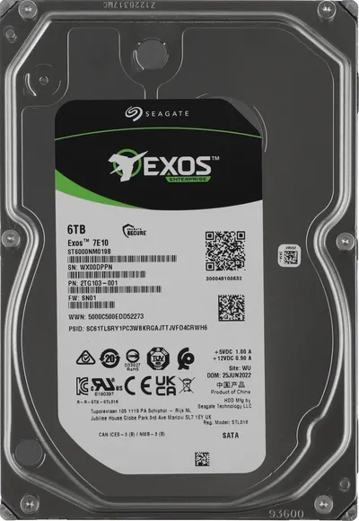 HDD Seagate ST6000NM019B, 6 ТБ, SATA, 3.5", 7200 RPM