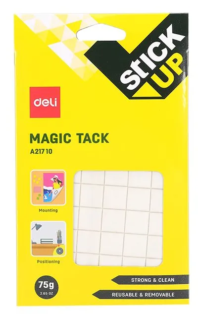 Клеевые пластины DELI EA21710 Stick UP, 75 г, блистер, жёлтый корпус